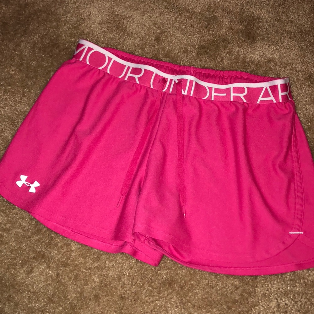 UA play it up shorts